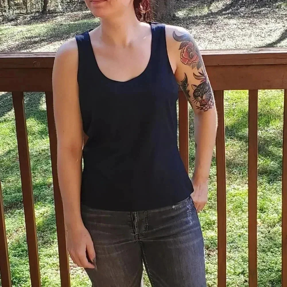 Worth Navy Tank Top Small